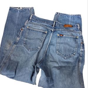 VINTAGE LEE PLEATED JEANS 80S MOM JEANS